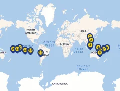 Mapa plavby