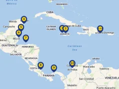 Mapa plavby