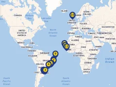 Mapa plavby