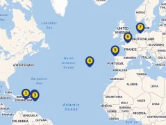 Mapa plavby