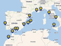Mapa plavby